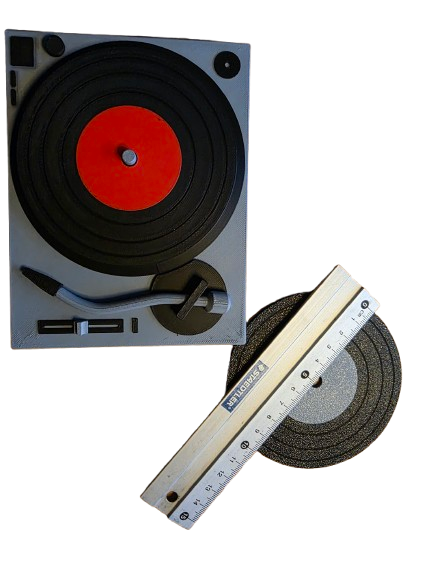 Miniatura 7 do modelo 3D Turntable with Vinyl Record Coasters