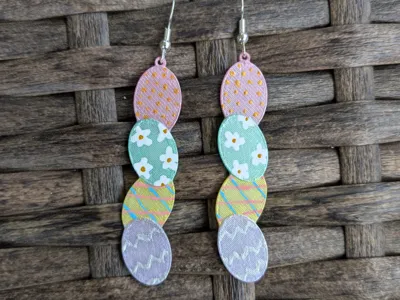 Easter egg earrings