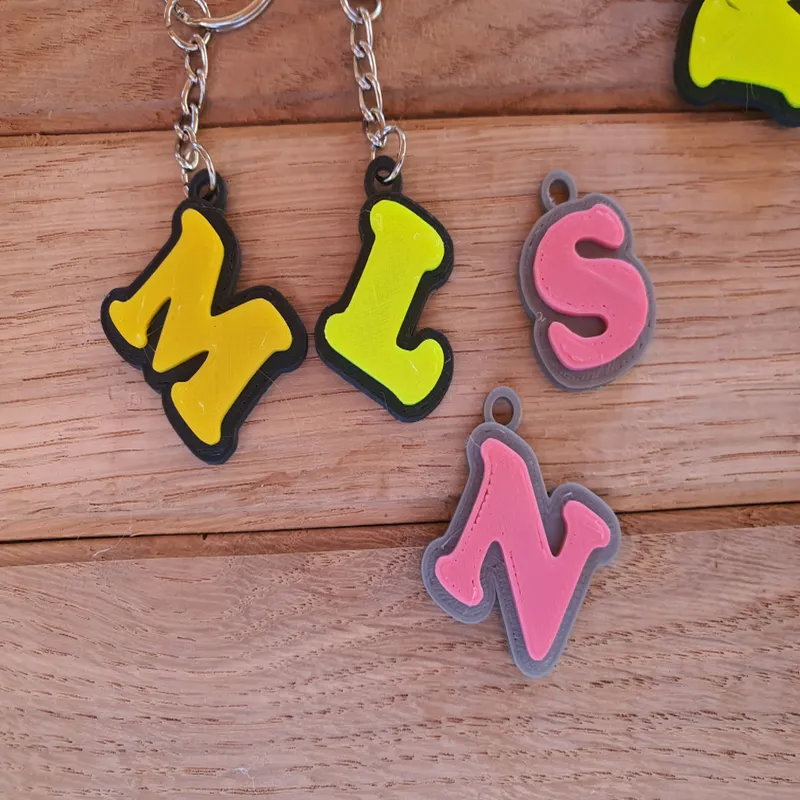 Keychain with Letter