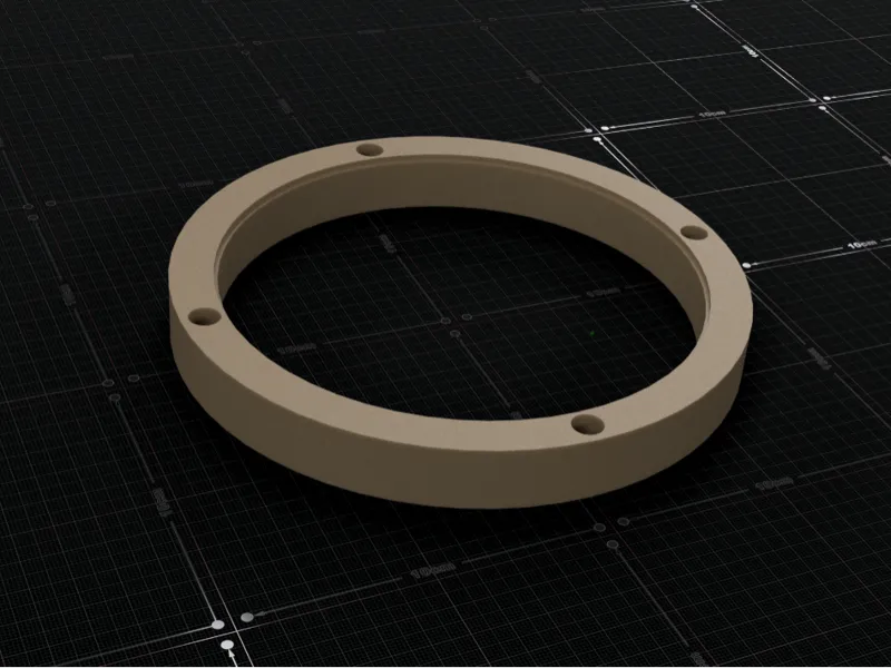 3/4" universal 6 1/2" speaker Ring