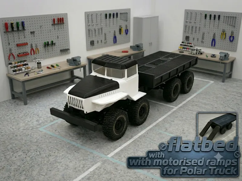 Motorized Flatbed Upgrade for 8x8 RC Truck