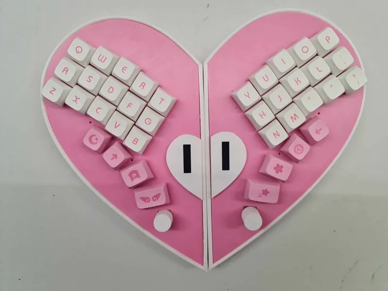 HeartCorne V0.1 - Romantic Mechanical Keyboard