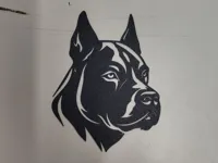 Silhouette murale chien boxer — photo 2