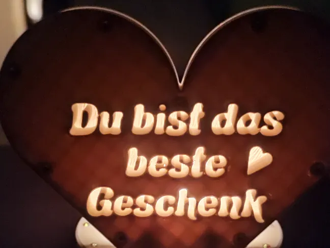 Herz mit Teelicht flache Version 