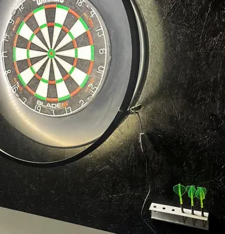 Dart holder / dart rackstand - for 6 darts with screw holes