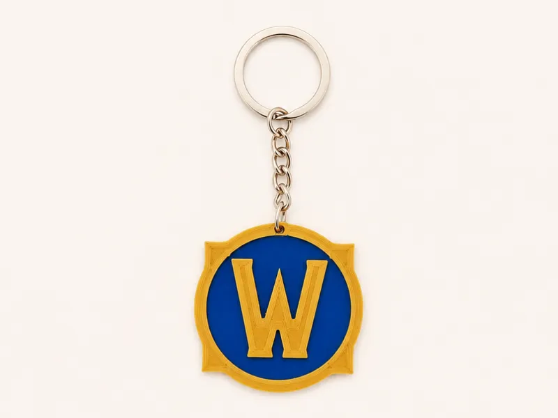 World of Warcraft Logo Keychain