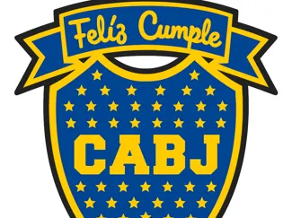 topper Feliz Cumple Boca jr