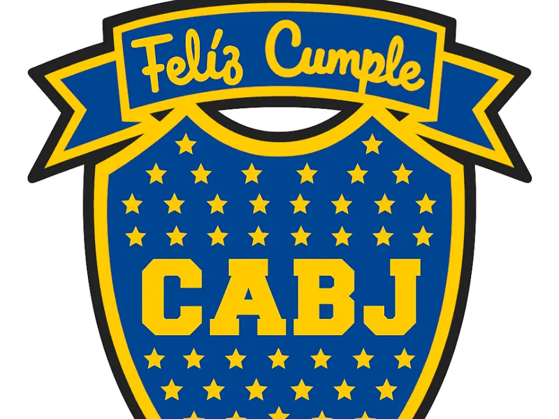 topper Feliz Cumple Boca jr