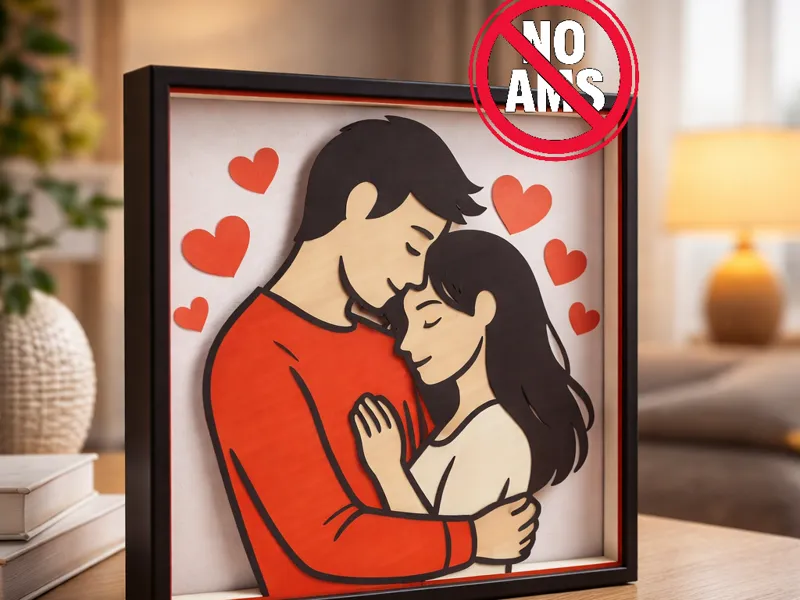 Valentine’s Shadowbox – Minimal Love Edition