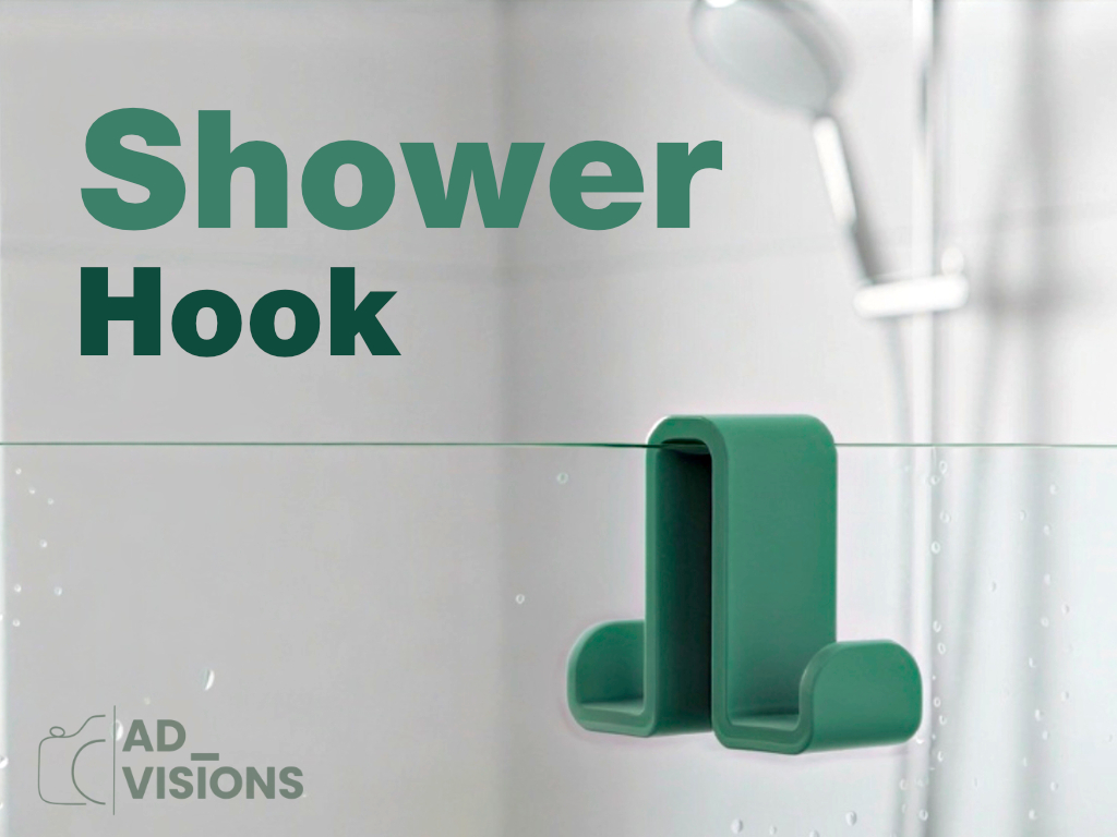 Dubble shower hook