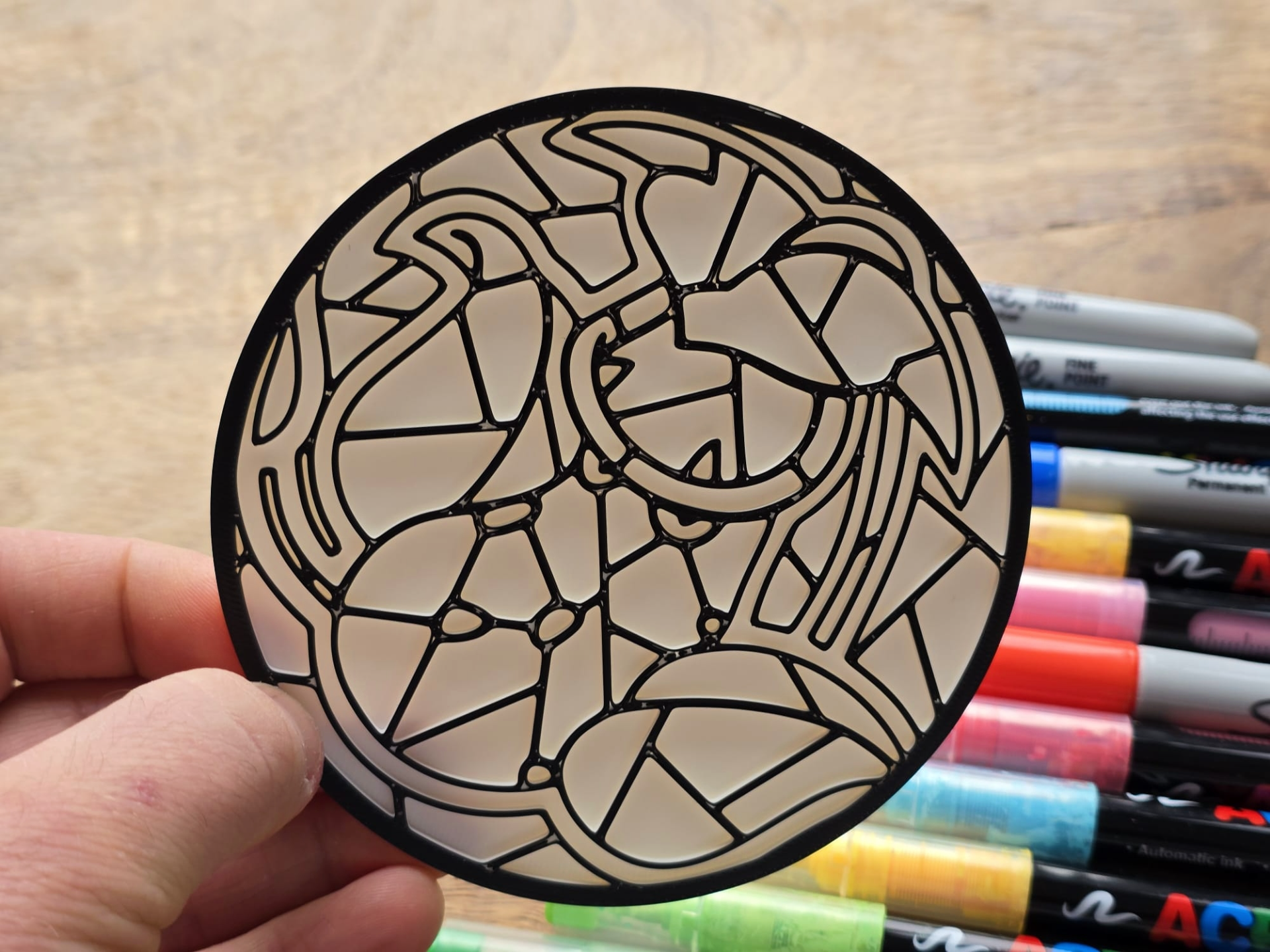 Victreebell Pokemon Stained Glass Coloring Craft