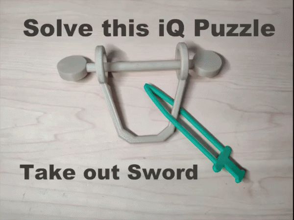 IQ Test Puzzle Take Out Sword