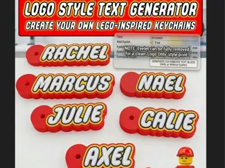 Logo Style Text Generator - Keychain & Nameplate