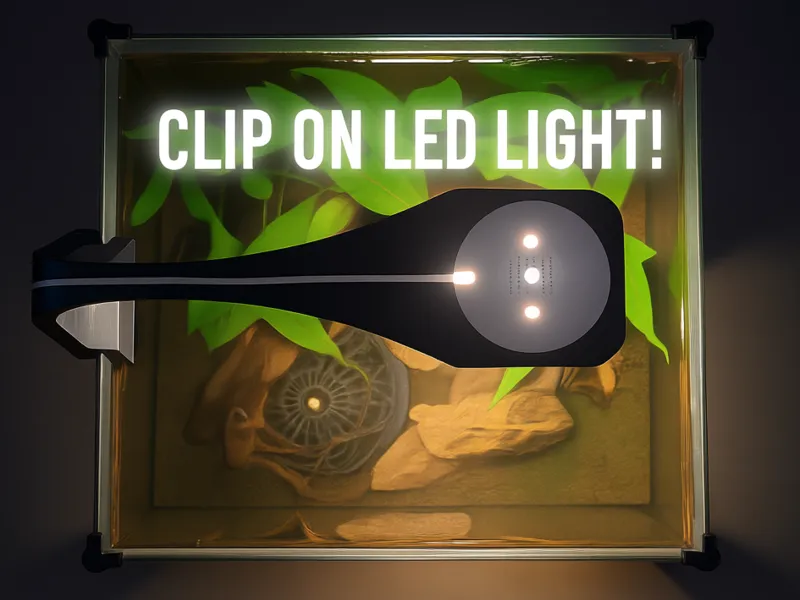 Aquarium LED holder -glass clip-on