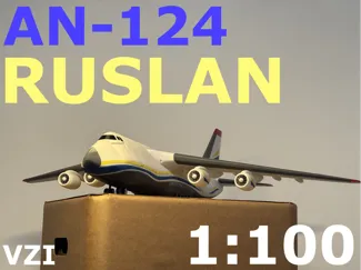 Model An-124 Ruslan cargo aircraft | Scale 1:100