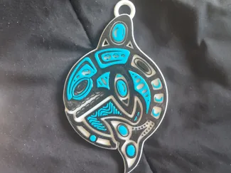 PNW Haida Orca Hype Chain Pendant