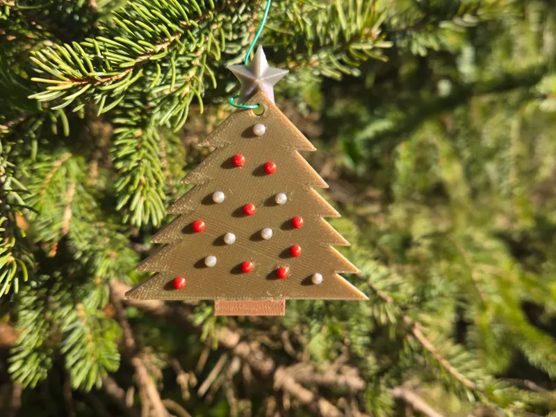 Simple Christmas Tree Shaped Christmas Ornament