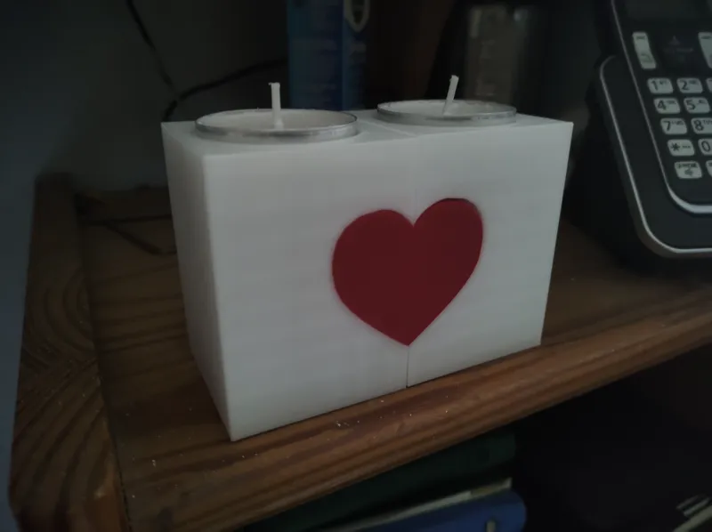 Tea Light Heart