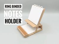 Ring binded notes holder