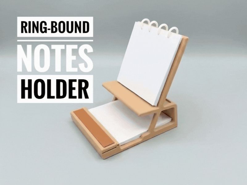 Ring-bound notes holder