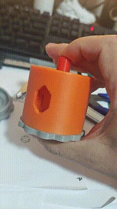 Push-rotate page turner