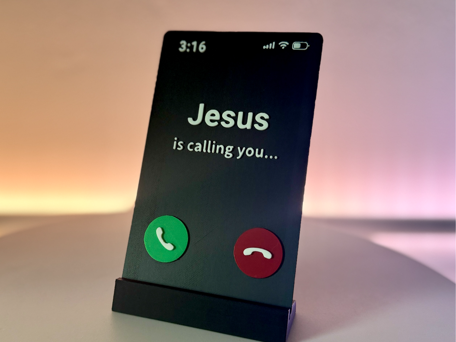 Jesus Is Calling You – Funny Bookshelf Decor