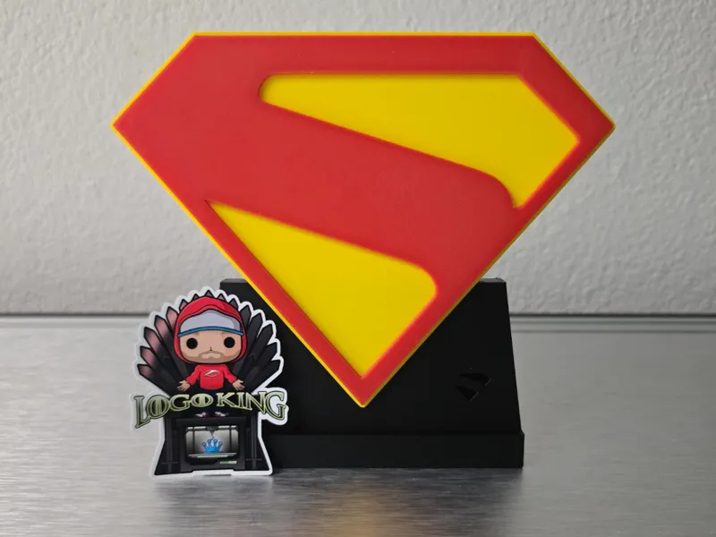 New Superman Logo Sign 2025 with Stand