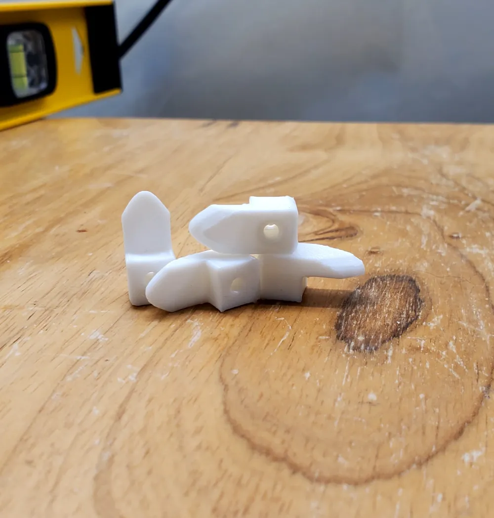 Wall Mounting Retention Tabs (for Mirrors, etc.) by Lrr, Ruler of the Omicron Persei 8