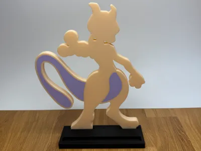 MewTwo Pokemon card display stand psa graded 