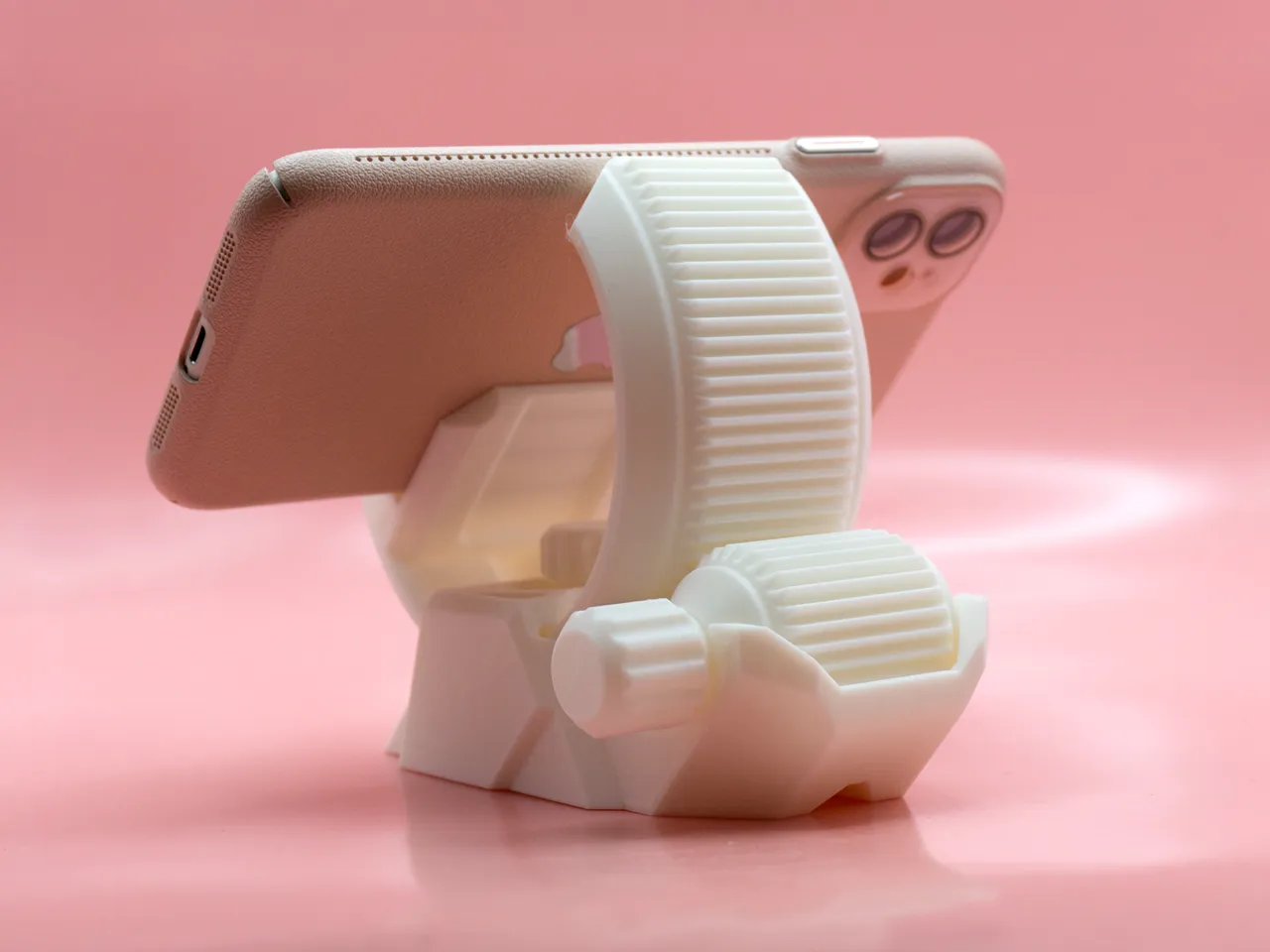 Gear Phone Stand With Lock Bolt by Pork3D.com view 4