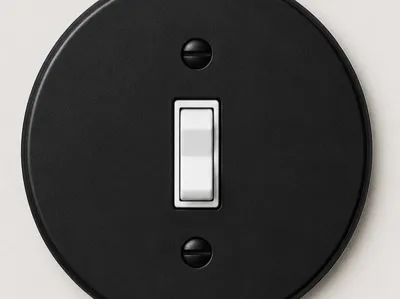 Minimal Circle Light Switch Cover
