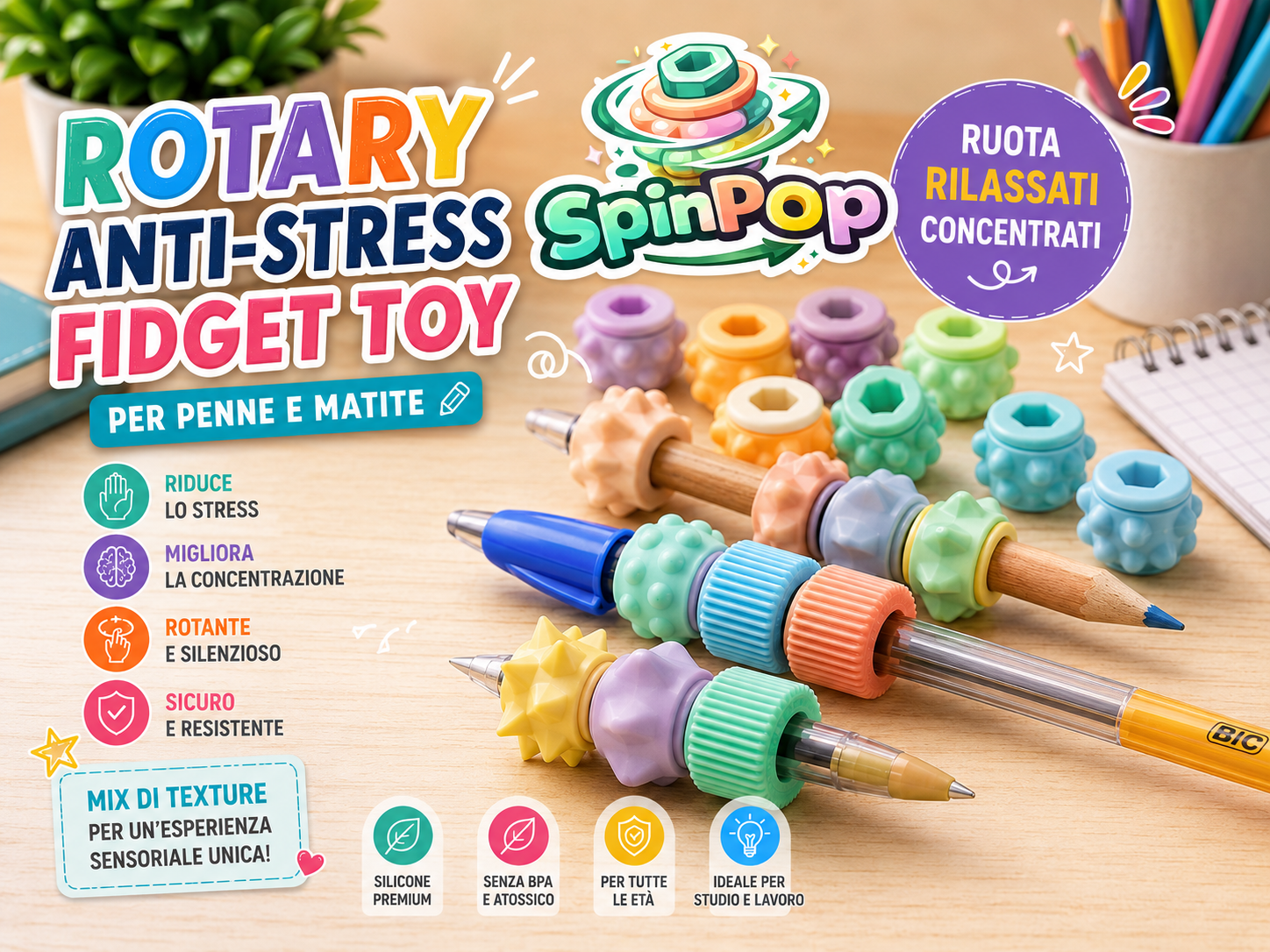 Spin Pop - fidget toys