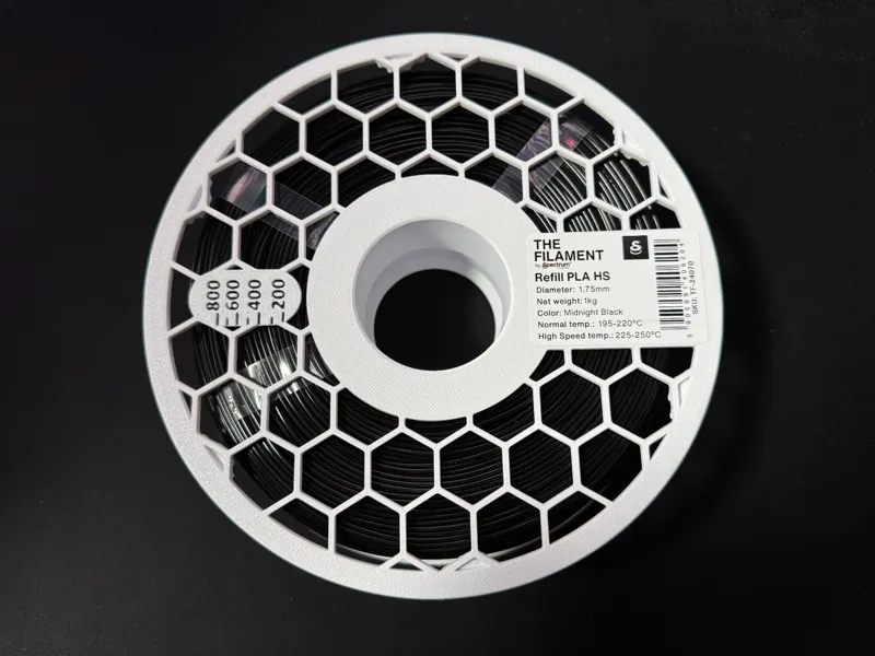 Reusable Spool w colored scale and big label space