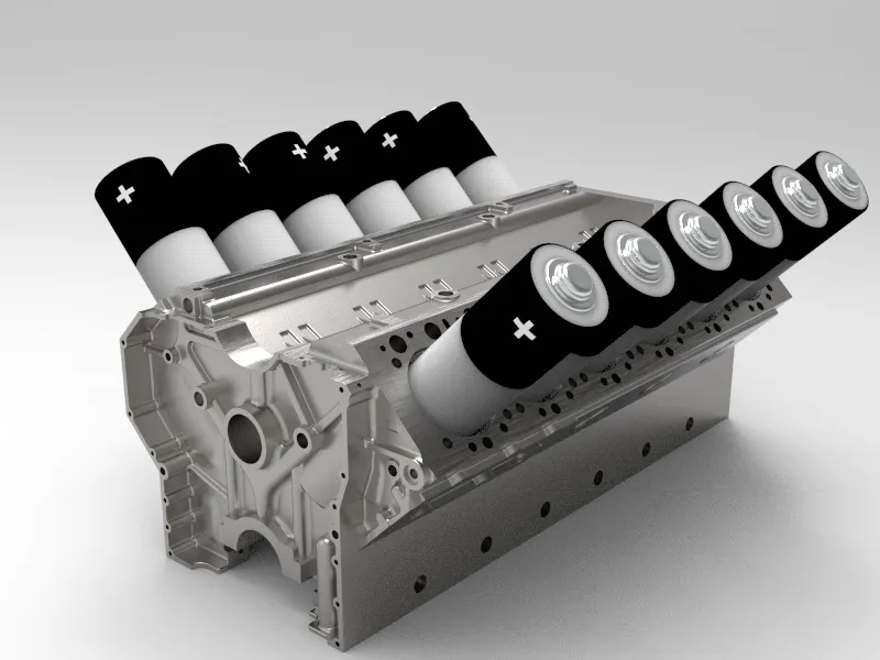 V12 engine block battery holder by oscarvs_11 MakerWorld