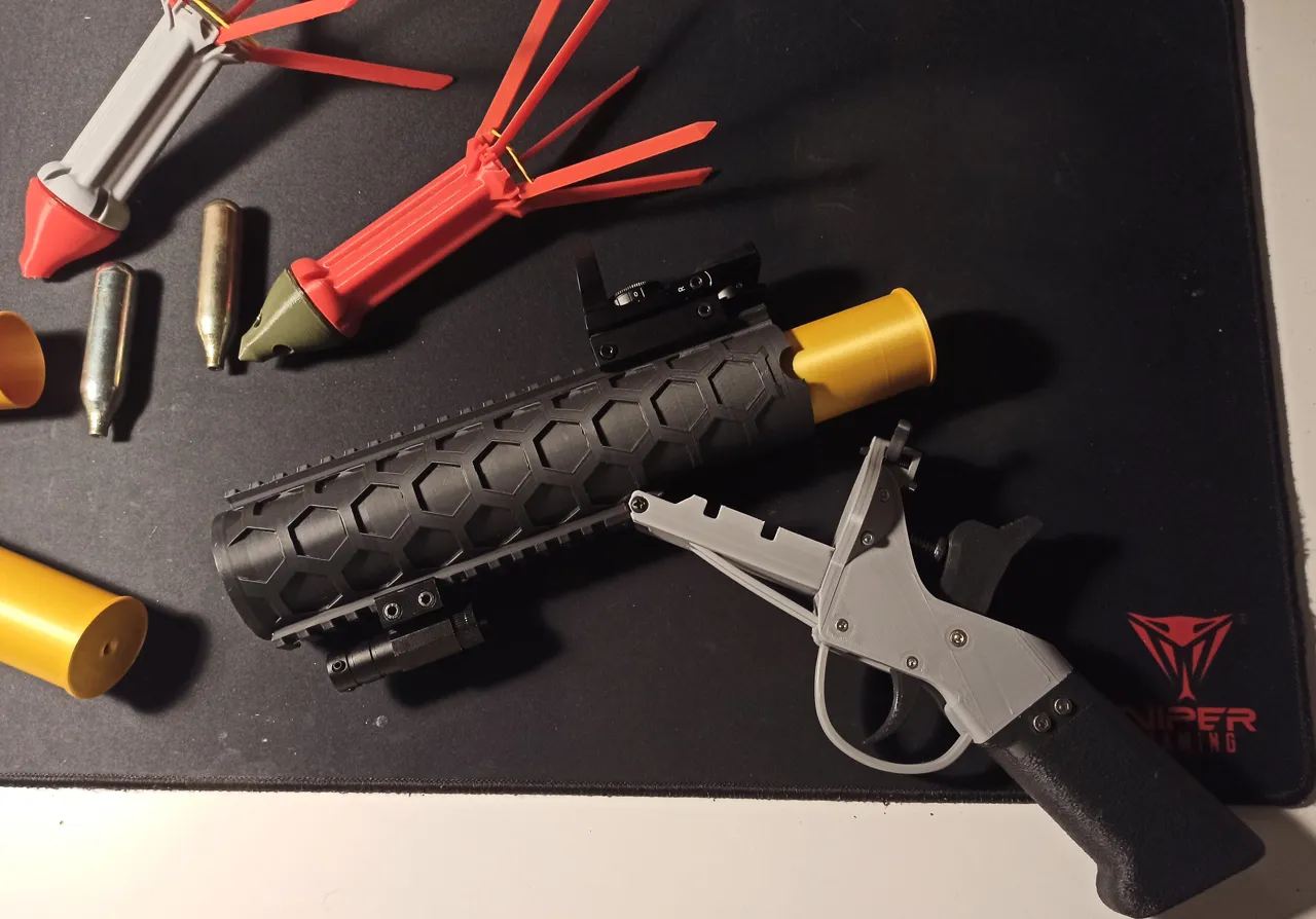 Co2 rocket/grenade launcher view 4