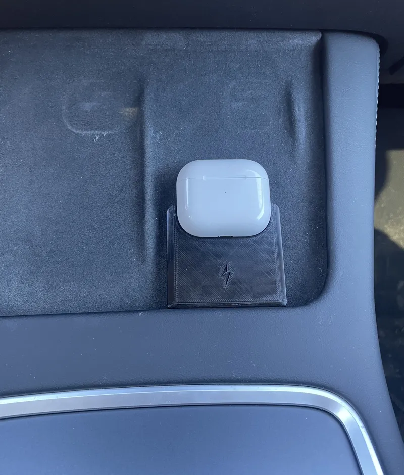 Tesla Model Y AirPods wireless charging adapter