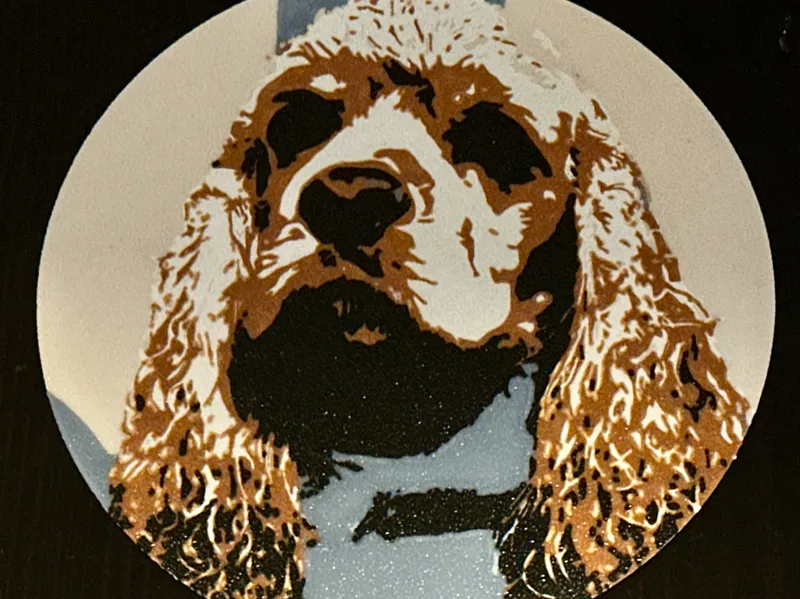 My Blonde American Cocker Spaniel Coaster