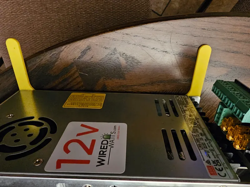 Meanwell Power Supply bracket for the Harbou Freight Small Ammo Can