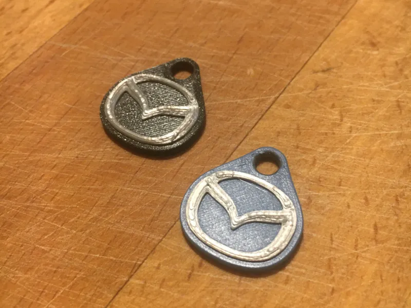 Mazda 3D Logo Keychain