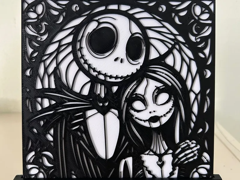 Nightmare Before Christmas Jack and Sally Portrait