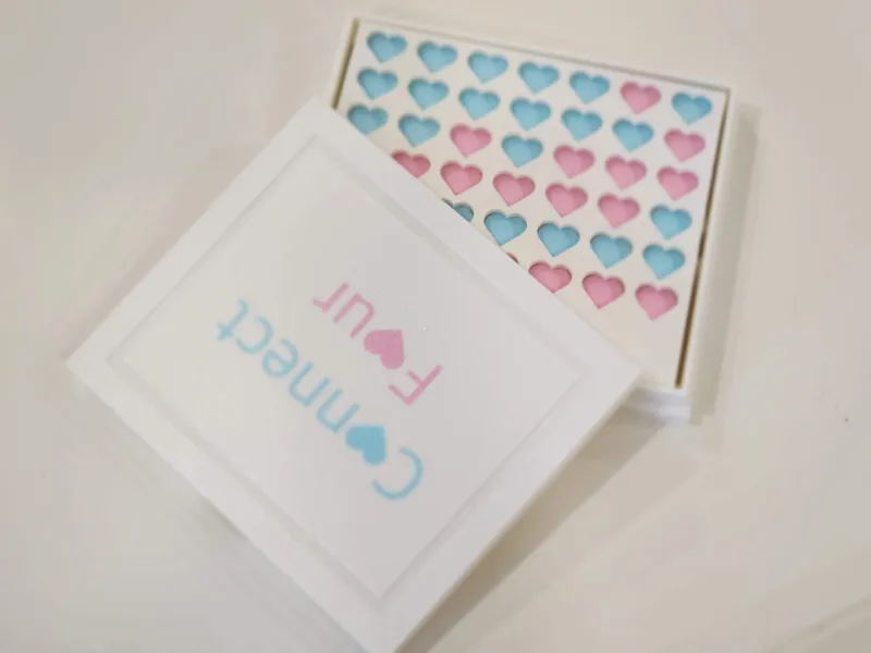 Connect Four: Cute Little Hearts
