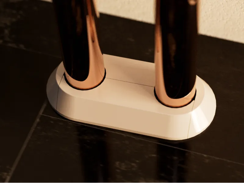 Parametric Radiator Pipe Cover/Base/Trim