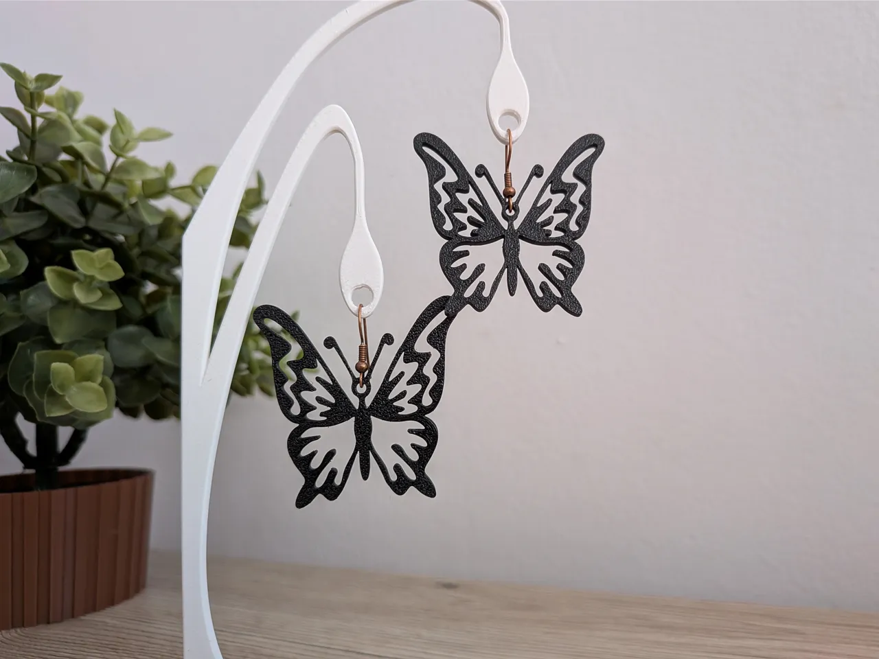 Elegant Butterfly Earrings view 3