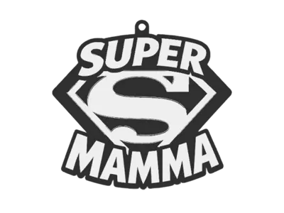 super mom keychain
