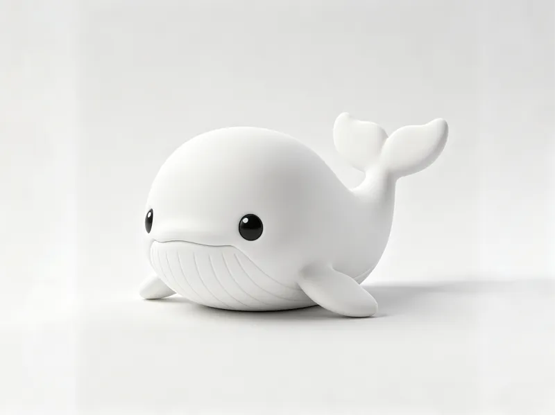 a Chibi Whale model figure