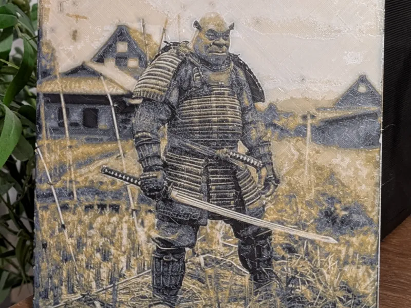 Samurai Shrek - Hueforge