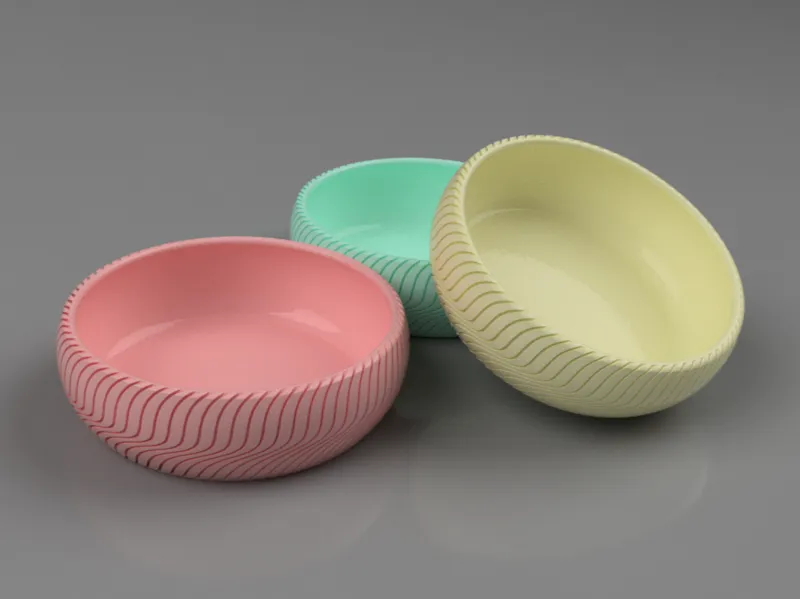 Wave Bowl – Organic Textured Bowl