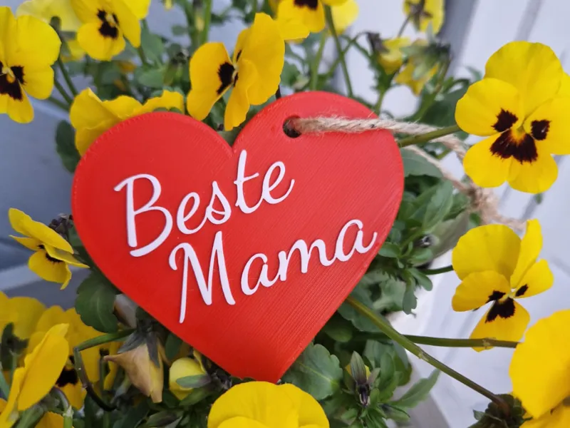Beste Mama – Herzanhänger