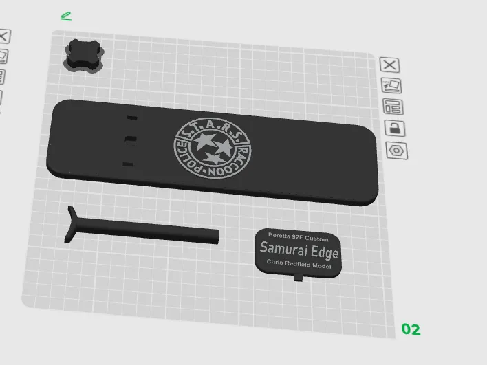 Stand for Beretta 92f Resident Evil Samurai Edge