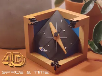 Cosmic Chronos Cube: A 4D Journey in Space-Time